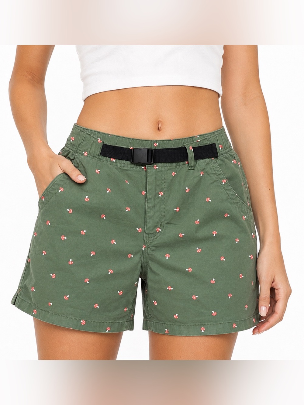 Duluth Trading Company Mushroom BBQ Pull-On Shorts size 6